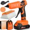 Hot Glue Gun, 20V Cordless Glue Gun with 30 PCS Full Size Sticks, Drip-Free Fast Heating Glue Gun Kit for DIY&Crafts, Repair and Construction, Rechargeable Battery and Charger Included